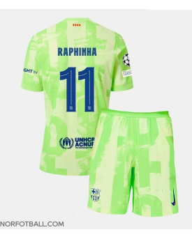 Billige Fotballdrakt Barcelona Raphinha Belloli #11 Replika Tredjedraktsett Barn 2024-25 Kortermet (med bukser)